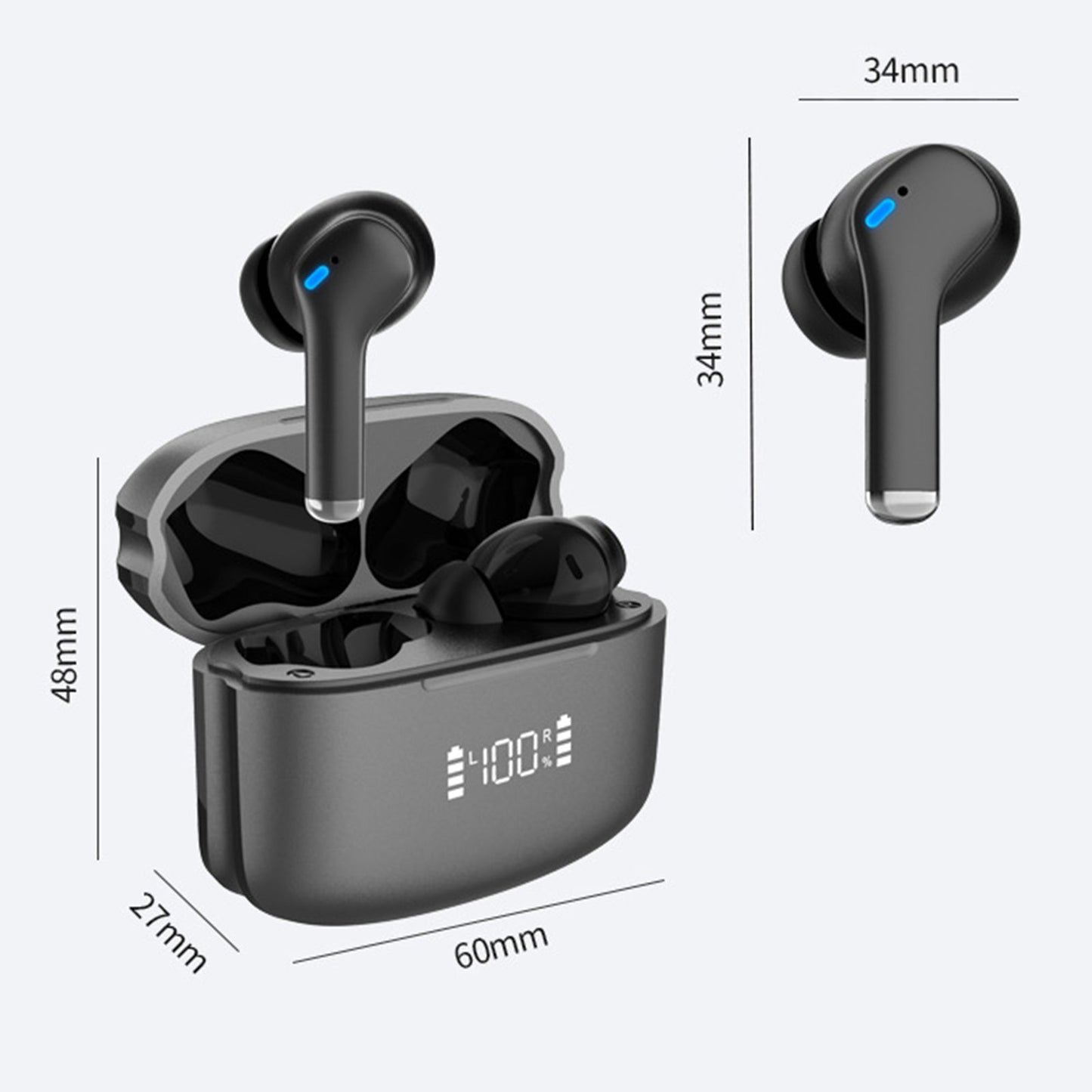 Dual Noise Cancelling True Wireless Earbuds – Immersive Sound & Ultimate Comfort