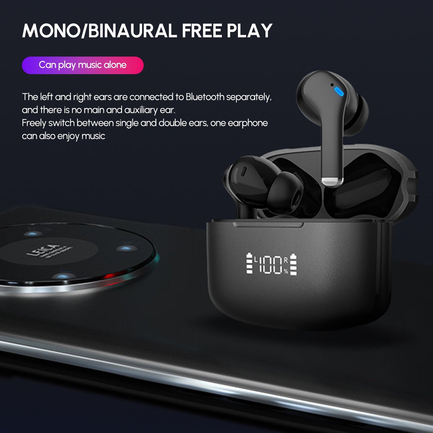 Dual Noise Cancelling True Wireless Earbuds – Immersive Sound & Ultimate Comfort