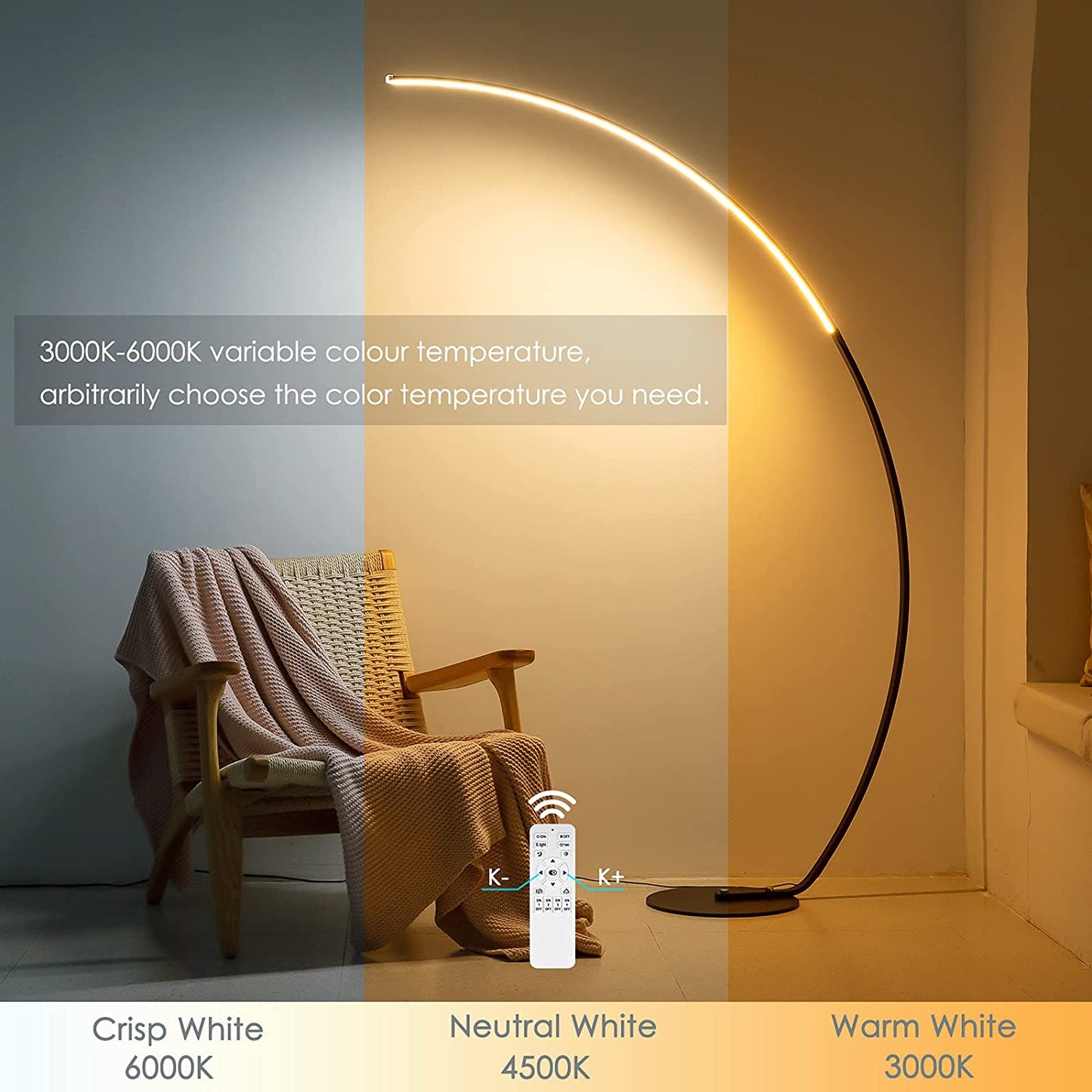 Modern Curve Floor Lamp – New Version