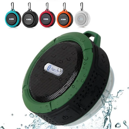 Mini Portable Waterproof Bluetooth Speaker with Suction Cup – Powerful Sound, Anywhere You Go