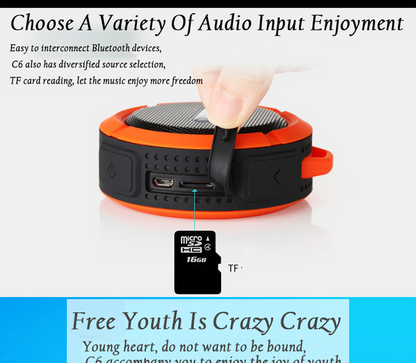 Mini Portable Waterproof Bluetooth Speaker with Suction Cup – Powerful Sound, Anywhere You Go