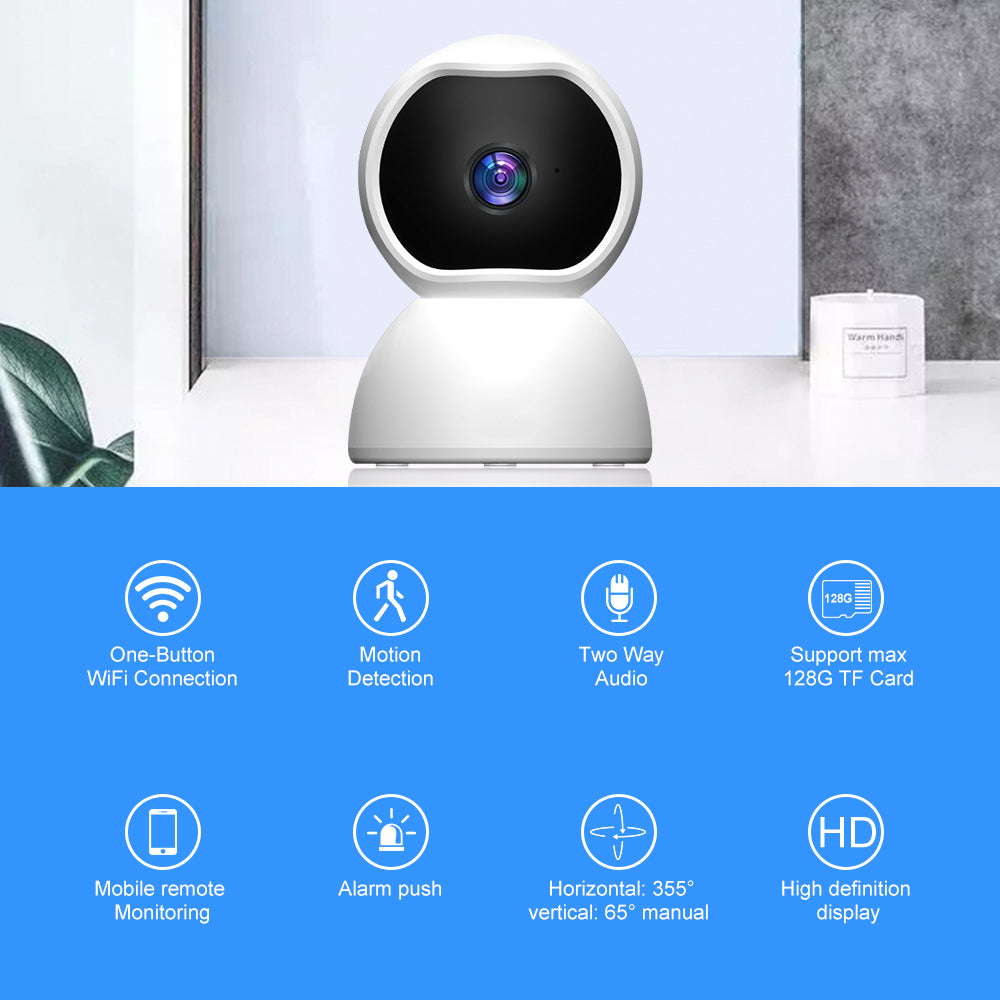 1080P Home Security Indoor Wireless IP Camera – Smart Monitoring for Your Home