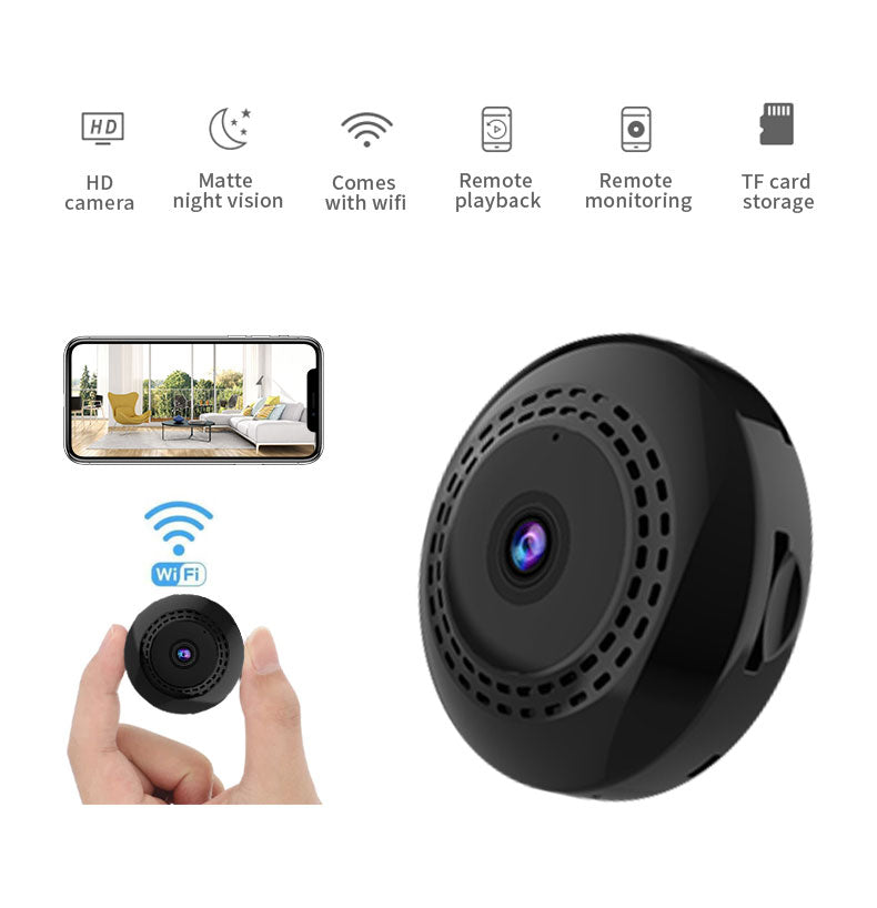 WiFi 1080P Wireless Night Vision Mini Security Camera – Compact & Smart Indoor Surveillance