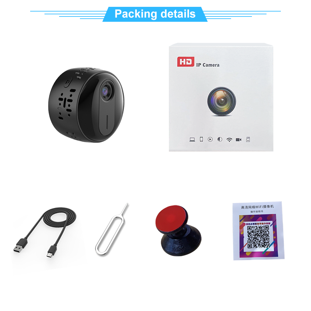 2MP 1080P HD WiFi Camera – Smart Home Security Mini Camcorder