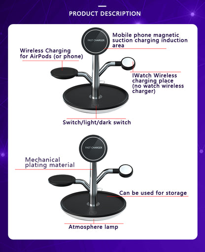 Universal Wireless Charging Stand – Power Up All Your Devices Effortlessly