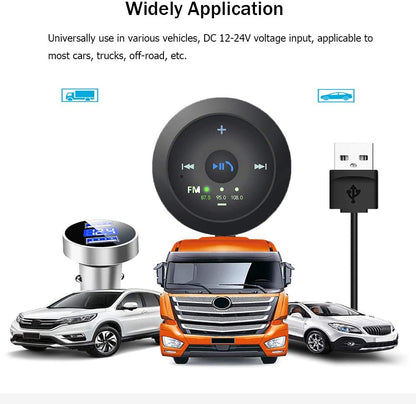 Car USB FM Transmitter & Bluetooth FM Receiver – Seamless Wireless Audio for Your Drive