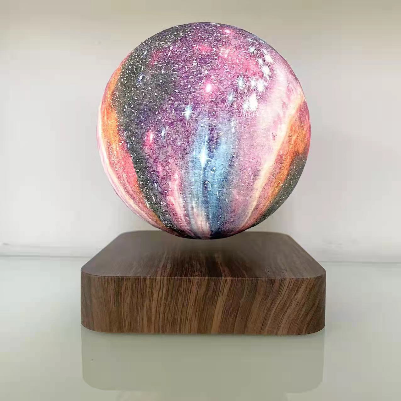 Levitating 3D Moon Lamp – Touch-Control, Wireless Charging, Floating LED Light