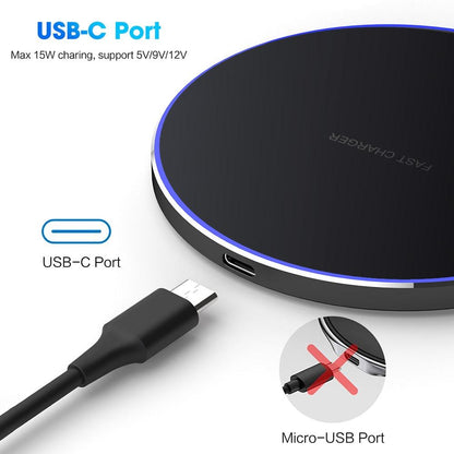 Dragon W9 30W Wireless Charging Pad – Ultra-Thin, Fast, and Powerful